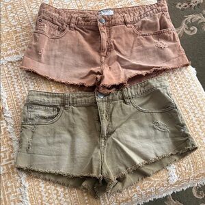 Set of 2 Free People Jean Shorts